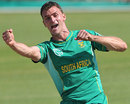 Ryan McLaren celebrates his maiden ODI wicket, South Africa v Zimbabwe, 1st ODI, Benoni, November 8, 2009