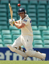 Phillip Hughes cuts during his 79, New South Wales v Tasmania, Sheffield Shield, Sydney, 4th day, November 20, 2009