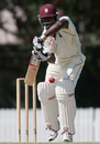 Travis Dowlin in an awkward position, Queensland v West Indians, Allan Border Field, Brisbane, 3rd day, November 20, 2009