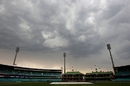 Play is suspended as a storm passes over the SCG, New South Wales v Tasmania, Sheffield Shield, Sydney, 4th day, November 20, 2009