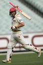 Michael Klinger celebrates his double-century, Victoria v South Australia, Sheffield Shield, Melbourne, 2nd day, December 11, 2009