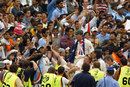 Steve Waugh is carried through the crowd, Australia v India, 4th Test, Sydney, 5th day, January 6, 2004