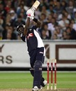 Dwayne Bravo hits a six, Victoria v New South Wales, Twenty20 Big Bash, Melbourne, January 2, 2010