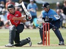 Rob Nicol tries to slog sweep, Auckland v Canterbury, HRV Twenty20 Cup, Auckland, January 4, 2009