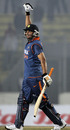 Suresh Raina is all smiles after getting to fifty, Bangladesh v India, Tri-series, 3rd ODI, Mirpur, January 7, 2010