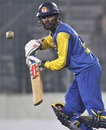Upul Tharanga angles it on the off side, Bangladesh v Sri Lanka, Tri-series, 4th ODI, Mirpur, January 8, 2010