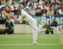 Nasser Hussain flicks to leg side of his way to a double-century, England v Australia, 1st Test, Edgbaston, 2nd day, June 6, 1997