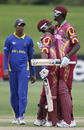 Yannic Cariah and Jason Holder celebrate after hitting the winning runs, Sri Lanka v West Indies, ICC Under-19 World Cup, 3rd place play-off, Christchurch, 29 January, 2010