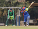Karim Sadiq hits out as Niall O'Brien looks on, Afghanistan v Ireland, Associates T20 Series, Colombo, February 1, 2010