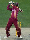 Chris Gayle skies an attempted pull, Australia v West Indies, 1st ODI, Melbourne, February 7, 2010