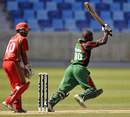 Alex Obanda cracks another boundary on his way to a match-winning 79, Canada v Kenya, ICC World Twenty20 Qualifiers, February 10, 2010 