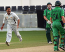 Saqib Ali celebrates the wicket of William Porterfield, UAE v Ireland, ICC World Twenty20 Qualifiers, Dubai, February 12, 2010
