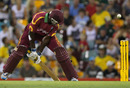Wavell Hinds digs out a yorker, Australia v West Indies, 4th ODI, Brisbane, February 14, 2010