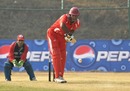 Singapore opener Buddika Mendis waits for the ball, Bahrain v Singapore, ICC World Cricket League Division Five, Nepal, February 20, 2010