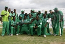 The victorious Mountaineers side pose with the tournament trophy, Stanbic Bank Twenty20 Series, February 20, 2010