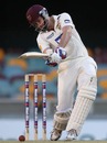 Chris Swan drives, Queensland v Tasmania, Sheffield Shield, 1st day, Brisbane, November 2, 2009