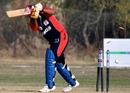 Abdul Majeed is bowled, Bahrain v Fiji, ICC World Cricket League Division 5, February 26, 2010