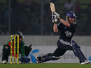 Eoin Morgan wasn't quite at his best, but was inventive during an 88-run stand with Paul Collingwood, Bangladesh v England, 1st ODI, Mirpur, February 28, 2010