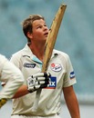 Steven Smith celebrates his century, Victoria v New South Wales, Sheffield Shield, 4th day, MCG, February 15, 2010