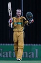 Brad Haddin celebrates his second one-day international century, New Zealand v Australia, 3rd ODI, Hamilton, March 9, 2010
