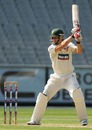 Tim Paine cuts during his half-century, Victoria v Tasmania, Sheffield Shield, Melbourne, March 10, 2010