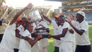 Mashonaland Eagles celebrate their victory, Mashonaland Eagles v Mid West Rhinos, Logan Cup final, Harare Sports Club, April 3, 2010