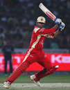 Rahul Dravid dispatches the ball square on the off side, Delhi Daredevils v Royal Challengers Bangalore, IPL, Delhi, April 4, 2010