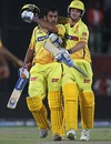 MS Dhoni is pumped after Chennai's win, Kings XI Punjab v Chennai Super Kings, IPL, Dharamsala, April 18, 2010