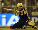 Brendon McCullum attempts the ramp shot, Kolkata Knight Riders v Mumbai Indians, IPL 2010, Kolkata, April 19, 2010