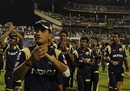Sourav Ganguly leads Kolkata Knight Riders' victory lap after beating Mumbai Indians, Kolkata Knight Riders v Mumbai Indians, IPL 2010, Kolkata, April 19, 2010