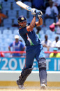 M Vijay drives straight down the ground, Afghanistan v India, World Twenty20, Gros Islet, May 1, 2010