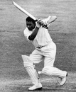 Collie Smith drives, England v West Indies, 3rd Test, Trent Bridge, 5th day, July 9, 1957