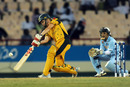 Leah Poulton finished off the game with 30 off 26,  Australia Women v India Women, ICC Women's World Twenty20, 1st Semi-Final, St Lucia, May 13, 2010