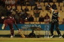 Stafanie Taylor was run out for 40 by a superb throw from Sara McGlashan and New Zealand sensed their opening, West Indies Women v New Zealand Women, 2nd semi-final, Women's World Twenty20, St Lucia