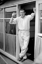 Jim Laker toasts victory with a glass of champagne after taking six second innings wickets, England v Australia, 3rd Test, Headingley, 5th day, July 17, 1956