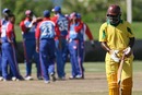 Dean Morgan walks back after his dismissal, USA v Jamaica, 2nd Twenty20, Lauderhill, Florida, May 23, 2010