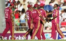 West Indies are dejected after losing off the final ball, West Indies v South Africa, 4th ODI, Dominica, May 30, 2010