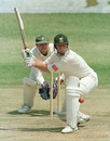 Andrew Hudson looks to sweep on his way to 135, Zimbabwe v South Africa, Only Test, 1st day, October 13, 1995