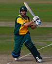 David Hussey forces one through the leg side during his 44, Nottinghamshire v Lancashire, Friends Provident t20, Trent Bridge, June 15, 2010 