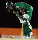 Naeem Islam is nailed by a Lasith Malinga yorker, Sri Lanka v Bangladesh, 3rd ODI, Asia Cup, Dambulla