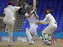 AB de Villiers forces one through the on side, West Indies v South Africa, 2nd Test, St Kitts, 5th day, June 22, 2010