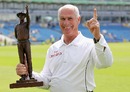 Rudi Koertzen was presented with a bronze statue to mark his 108th and final Test, Pakistan v Australia, 2nd Test, Headingley, 4th day, July 24 2010