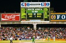 The scoreboard reveals South Africa's impossible task, England v South Africa, World Cup semi-final, Sydney, March 22, 1992