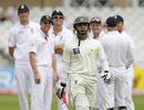 Imran Farhat began the Pakistan slide on the fourth morning when he edged James Anderson behind, England v Pakistan, 1st Test, Trent Bridge, 1 August 2010