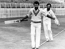 Sunil Gavaskar and Gundappa Viswanath walk the tightrope, England v India, 1st Test, Edgbaston, 5th day, July 16, 1979