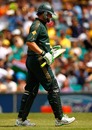 Adam Gilchrist walks off the field after being dismissed. Australia v India, CB Series, Sydney, March 2, 2008
