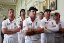 A sombre Andrew Strauss watches the indoor presentation ceremony, England v Pakistan, 4th Test, Lord's, August 29, 2010