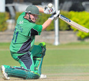 Paul Stirling square-drives on the way to his mammoth 177, Canada v Ireland, 2nd ODI, Toronto