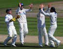 Monty Panesar celebrates his dismissal of Mal Loye, Sussex v Northamptonshire, County Championship Division Two, Hove, September 9 2010