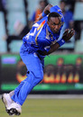 Dwayne Bravo gave away 16 runs in the 18th over, Mumbai Indians v South Australia, Champions League Twenty20, Durban, September 14, 2010